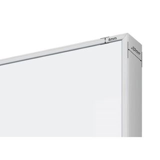 LX6 Magnetic Whiteboard 1500x900mm Slim Frame 4mm Wall mount style