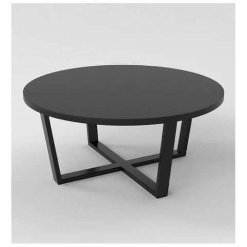 Dexter Coffee Table 900DiamxH450mm Blk Fr L2 top