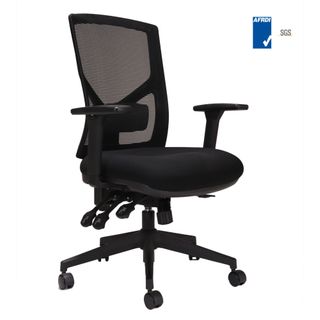 Breeze HB Mesh Back Chair  Adj Arms 135kg
