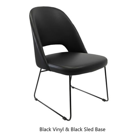 New Orleans Crescent Chairs Sled Base, 150kg
