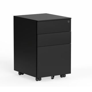 Mobile Pedestal  2S+1F H600xW390xD450mm Metal Black