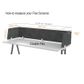 Hush Double Flex  Desk Top Dividers - 18mm