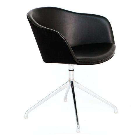 Tubby Chair Swivel Glides, 4 way polished base, Vegas