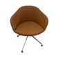 Tubby Chair Swivel Glides, 4 way polished base, Vegas