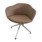 Tubby Chair Swivel Glides, 4 way polished base, Vegas