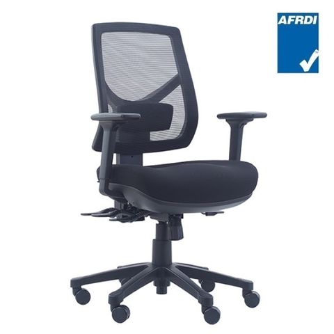 Lotus Mesh BackTask Chair with Arms 160kg Black