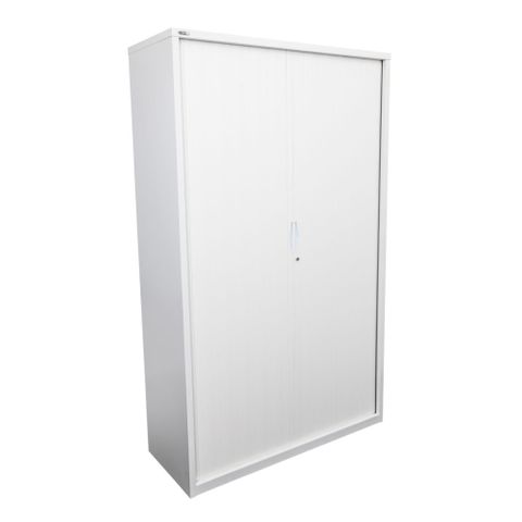 Go Tambour Cupboard H1981xW1200xD473mm 5Sh White