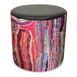 Eva Round Ottoman H450 Black Opal 120kg