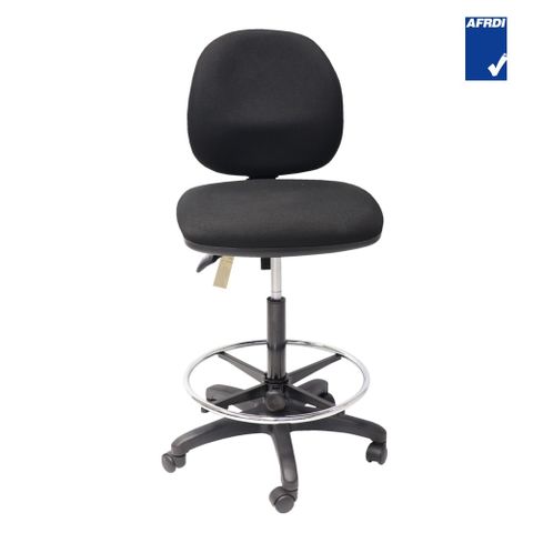 EC 070 Med Back Draft Chair No Arms 2L 120kg  Black