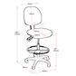 EC 070 Med Back Draft Chair No Arms 2L 120kg  Black