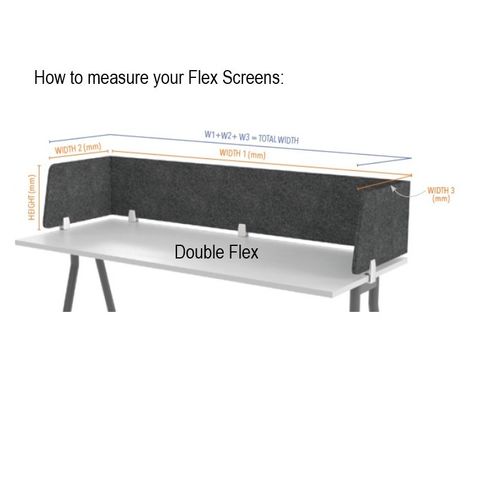 Hush Flex Double Divider S H600 L2400mm (450/1500/450) 18mm