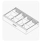 Secondhand Planex Modular Slotted Partition PSP