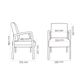 Bella Mid Back Open Sided Guest Chair 160kg Dillion PU Stratus