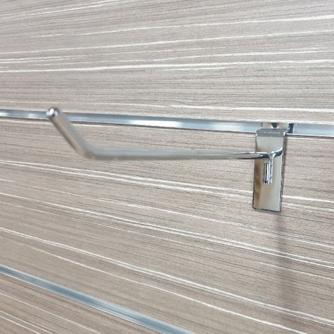 Slatwall Display Prong 250mm Chrome