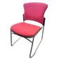 #209681C Secondhand Focus chair Chr Sled Chelsea Poppy Fabric