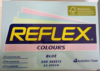 Copy Paper Reflex A4 Tint Blue 80GSM Ream of 500 sheets