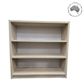 Bookcase S/S H900xW900xD300 2Sh Mas Back