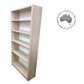 Bookcase S/S H1800xW900xD300mm 4Sh Mas Back