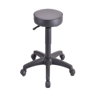 Stool Round 200Gas for Counter Friction Castors 110kg Blk PU