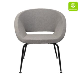 Opal Tub Chair 4leg Steel 120kg  Fab:Light Grey