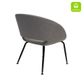 Opal Tub Chair 4leg Steel 120kg  Fab:Light Grey