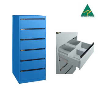 Duplex Card 6 Dr Cabinet for Cards 9"x6" H1325xW560xD610mm