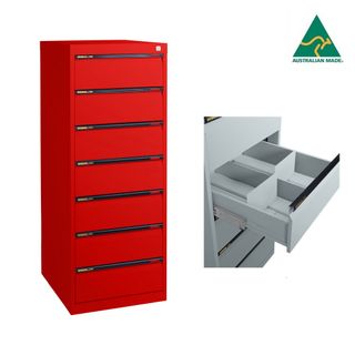 Duplex Card 7 Dr Cabinet for Cards 9"x6" H1530xW560xD610mm