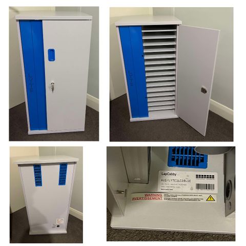 Secondhand Lap Cabby LYTE16SD Single Door. Charges 16 devices