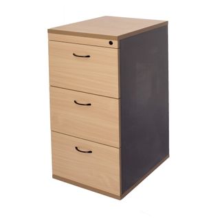 Filing Cabinet 3Dr Rapid Worker Locking Melamine Bch/I