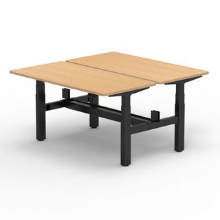 Activ Electric Sit/Stand Dual Frame with cable tray Black