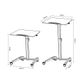 BRL101 Height Adjustable Desk/Lectern with Tilt top. White
