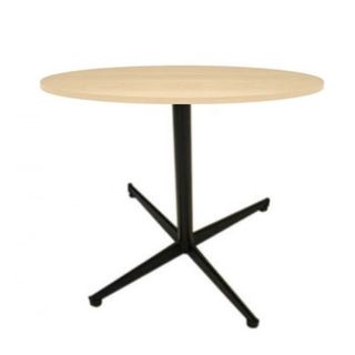 Table Round 700mm Diam Berlin 4 way base Black L2