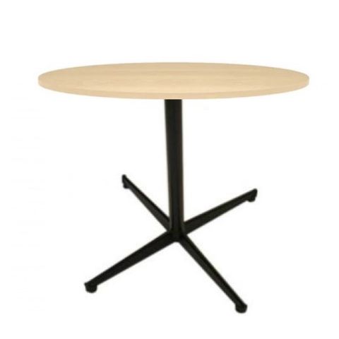 Table Round 700mm Diam Berlin 4 way base Black L2