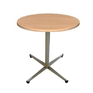 Table Round 700mm Diam Berlin 4 way base Chrome L2