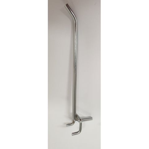 Pegboard Hook Heavy Duty 6mm L250mm Chrome