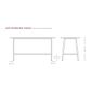 Axis Trestle Bar Leaner Frames - H1025mm