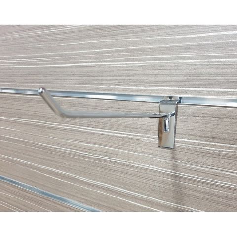 Pegboard Hook Heavy Duty 6mm L75mm Chrome