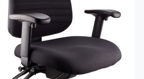 Stateline Arms Height adjustable "T" Black 1 pair with fittings