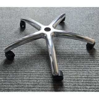 Sentry Polished Base 700mm diam & 5x60mm Castors. Unfitted