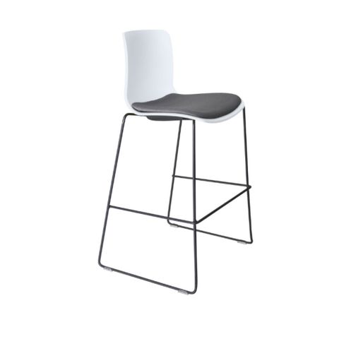 Acti Stool H630mm Black Sled frame Uph Seat 110kg Boxed