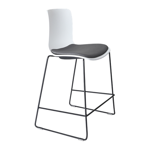 Acti Stool H630mm Black Sled frame Uph Seat 110kg Boxed