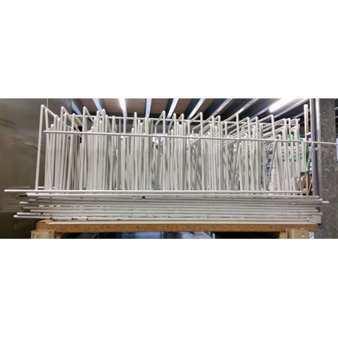 Secondhand Shelf File Rack Divider - 2 Styles - White