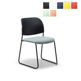 Lumia Vis Chair Sled PP Shell Seat Pad Blk Fr, Vinyl 140kg