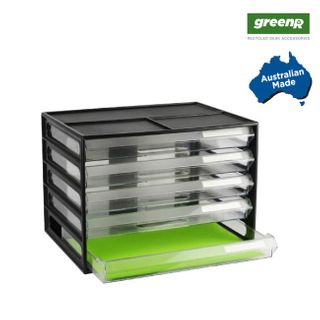 greenR A4 Doc Cabinet Landscape Blk/Clear