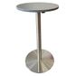 #210048 Secondhand Bar Table Charcoal top/Chrome disc base
