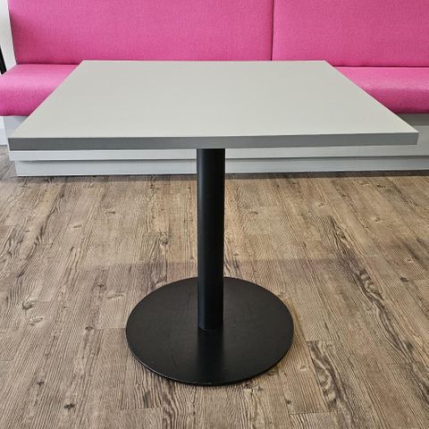 #210048 Secondhand Cafe Tables Charc top/blk disc base