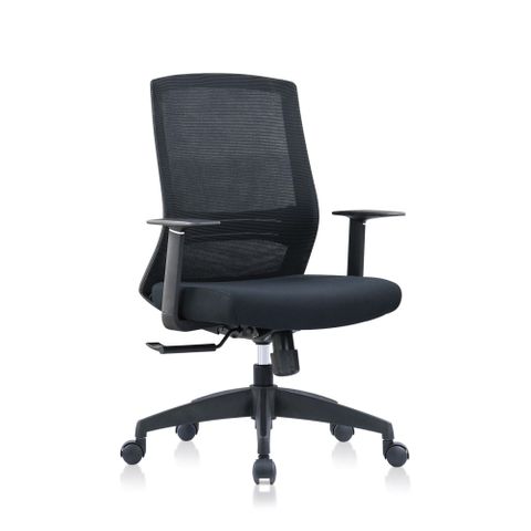 Yolo Mesh Back Office Chair with Arms 130kg Black