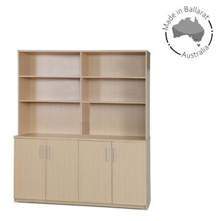 Credenza & Hutch L1500xH1800xD300/450 Swing doors L2