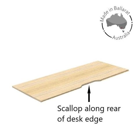 Top 25mm 1500x800mm L2 Scallop