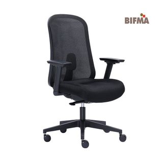 Trey Mesh Back Chair Arms Black 135kg